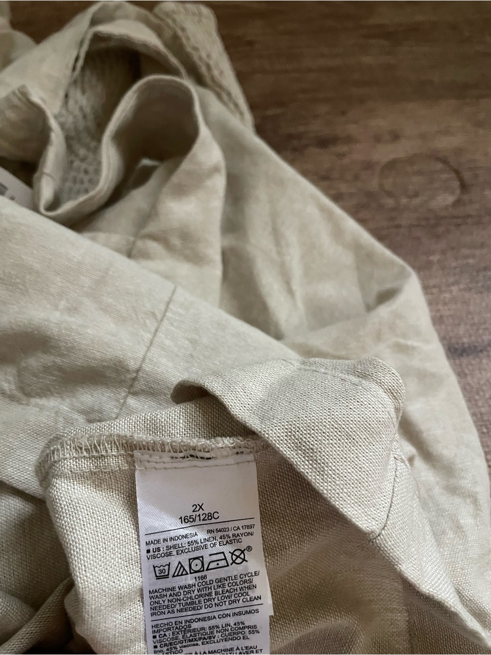 NWT Old Navy Square Neck Linen Blend Mini Dress Size 2X - Picture 5 of 6